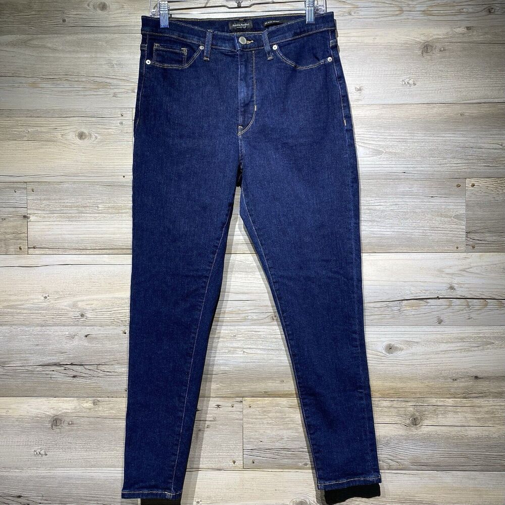 Banana Republic Premium Denim High Rise Skinny Ankle Jeans 30x27.5 Dark Wash
